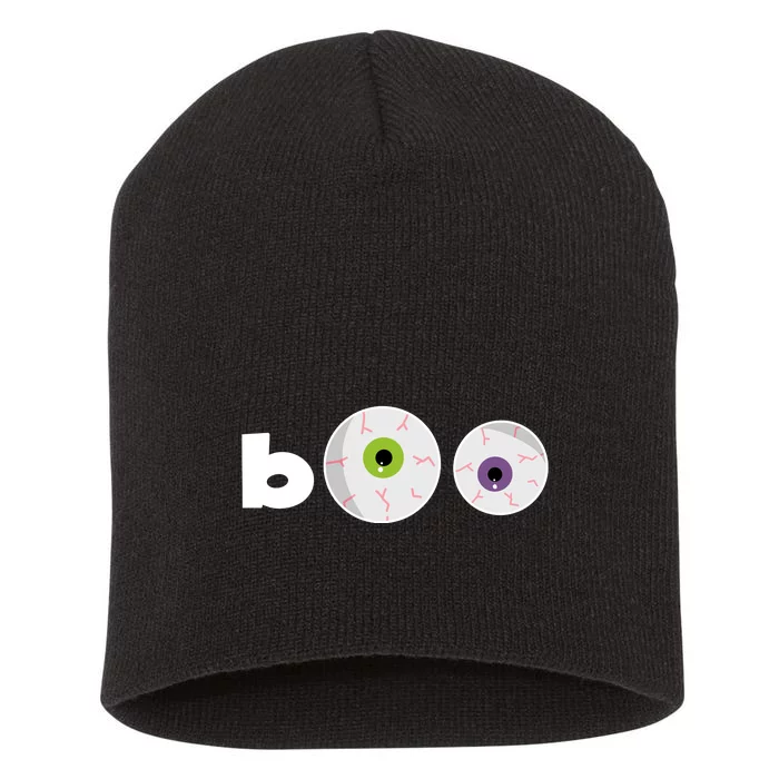 Halloween Scary Boo Eyes Short Acrylic Beanie