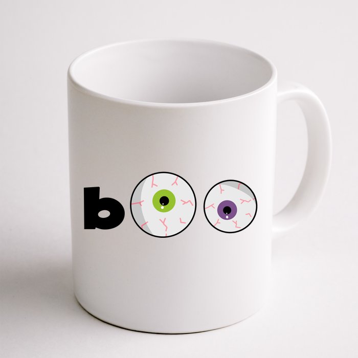 Halloween Scary Boo Eyes Front & Back Coffee Mug