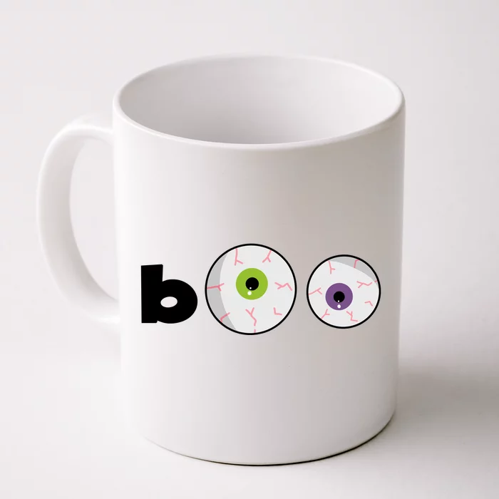 Halloween Scary Boo Eyes Front & Back Coffee Mug