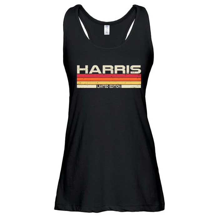 Harris Surname Birthday Family Reunion 80s 90s Sunset Ladies Essential Flowy Tank