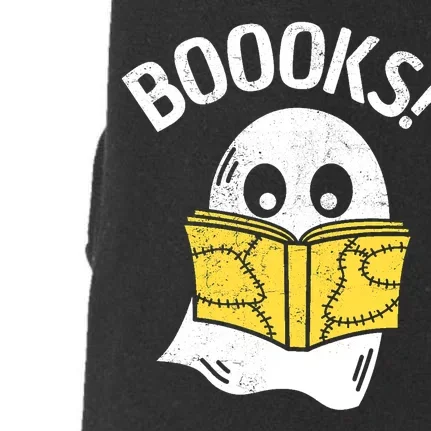 Halloween Saying Boooks Bookworm Ghost Librarian Doggie 3-End Fleece Hoodie