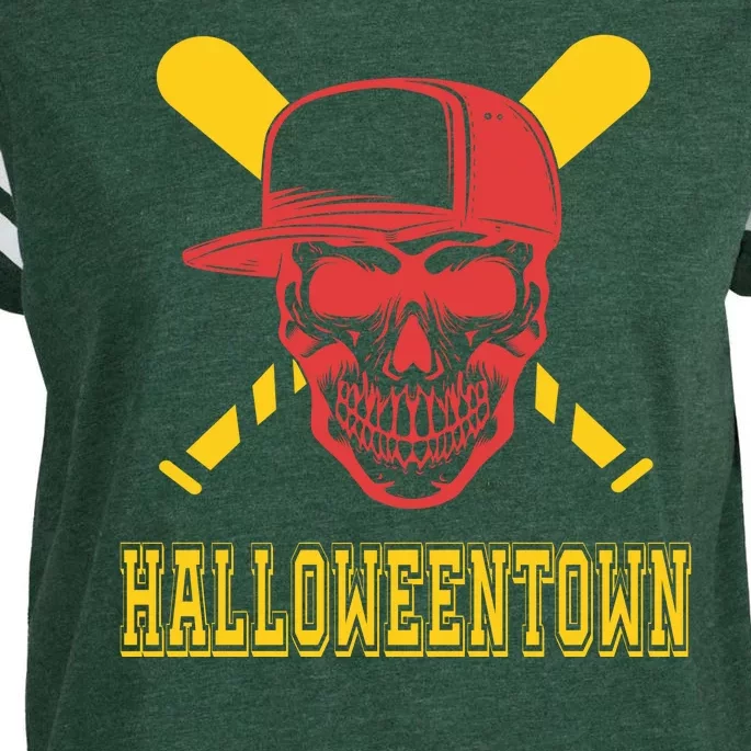 Halloweentown Skeleton Baseball Enza Ladies Jersey Football T-Shirt