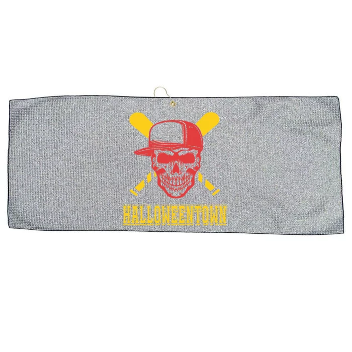 Halloweentown Skeleton Baseball Large Microfiber Waffle Golf Towel