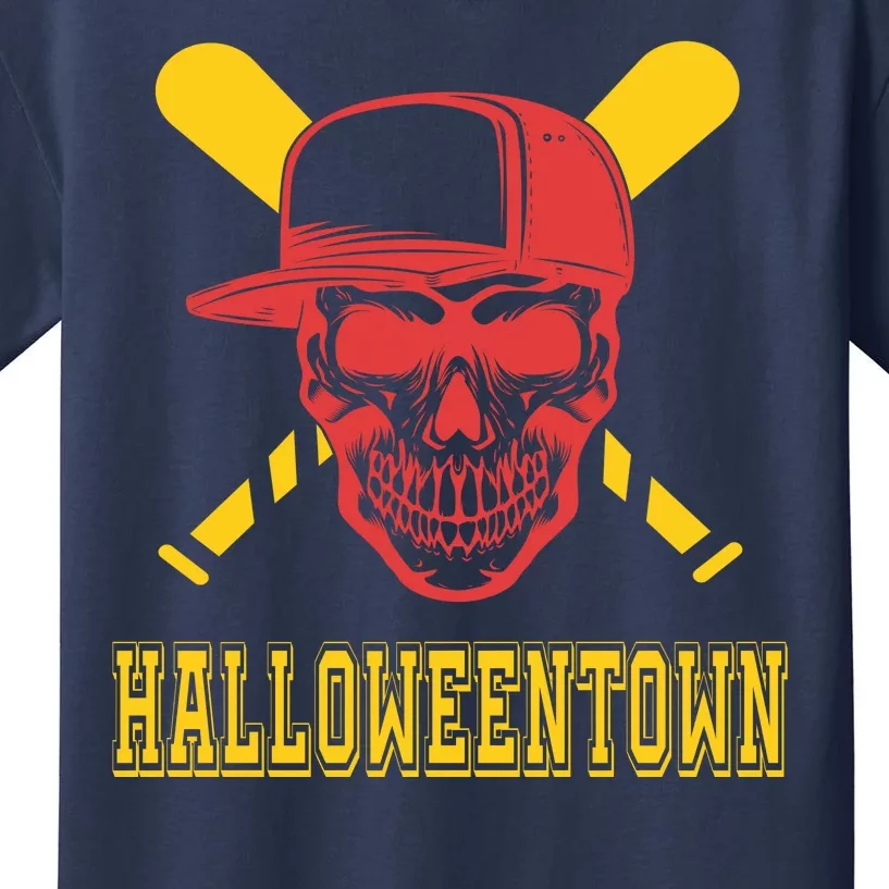 Halloweentown Skeleton Baseball Kids T-Shirt