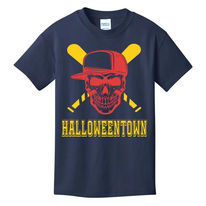 Halloweentown Skeleton Baseball Kids T-Shirt