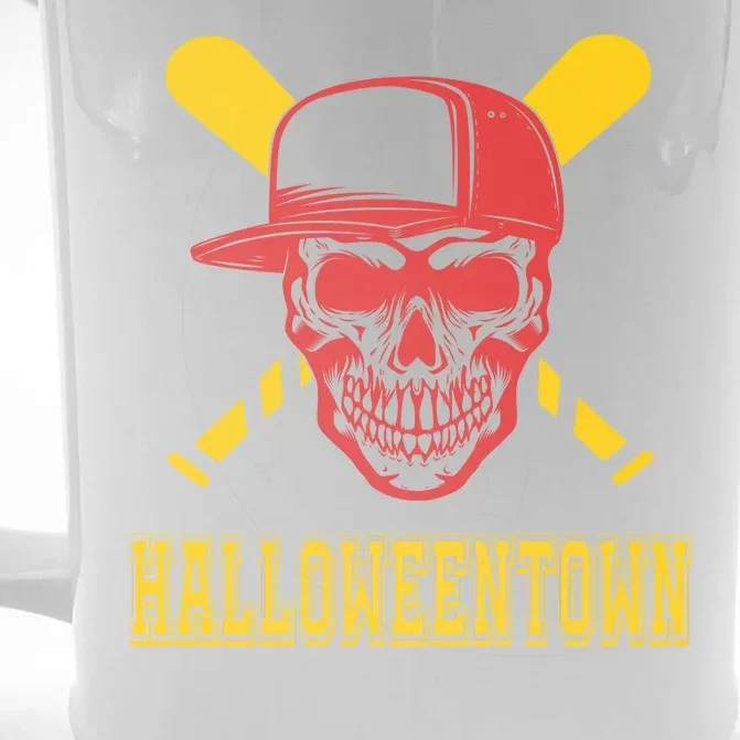 Halloweentown Skeleton Baseball Front & Back Beer Stein