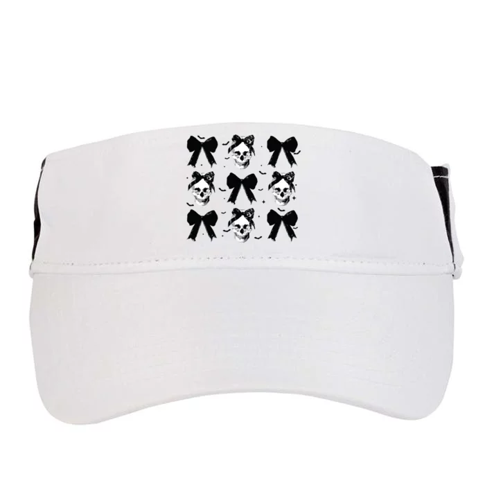 Halloween Skull Black Bow Retro Halloween Adult Drive Performance Visor