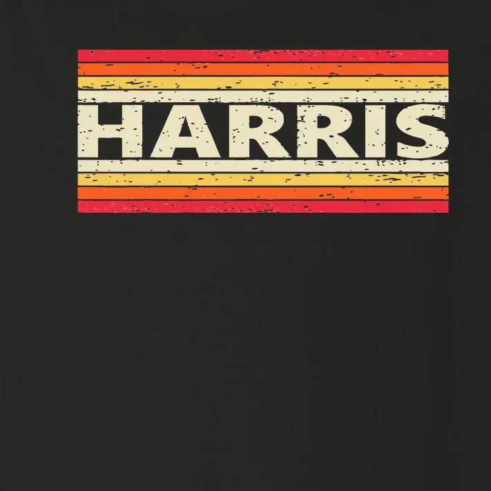 Harris Surname Birthday Family Reunion 80s 90s Sunset Toddler Long Sleeve Shirt