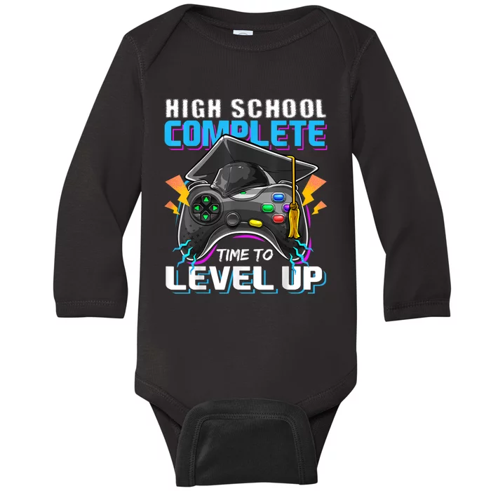 High School Complete Video Game Senior Graduation Gift Baby Long Sleeve Bodysuit