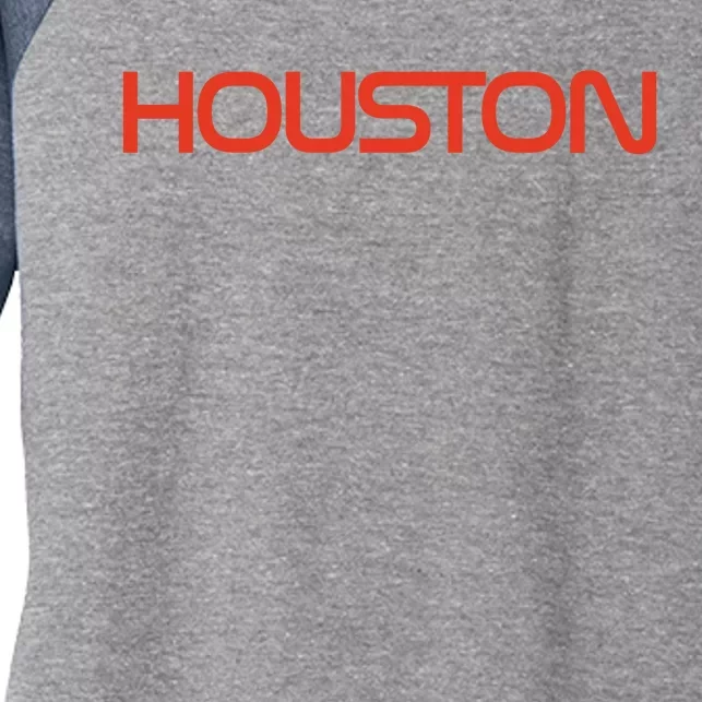 Houston Space City, Houston Baseball Women's Tri-Blend 3/4-Sleeve Raglan  Shirt