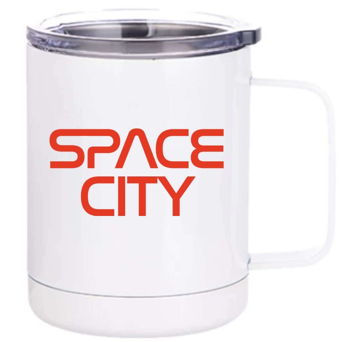 Houston Space City, Houston Baseball Front & Back 12oz Stainless Steel Tumbler Cup