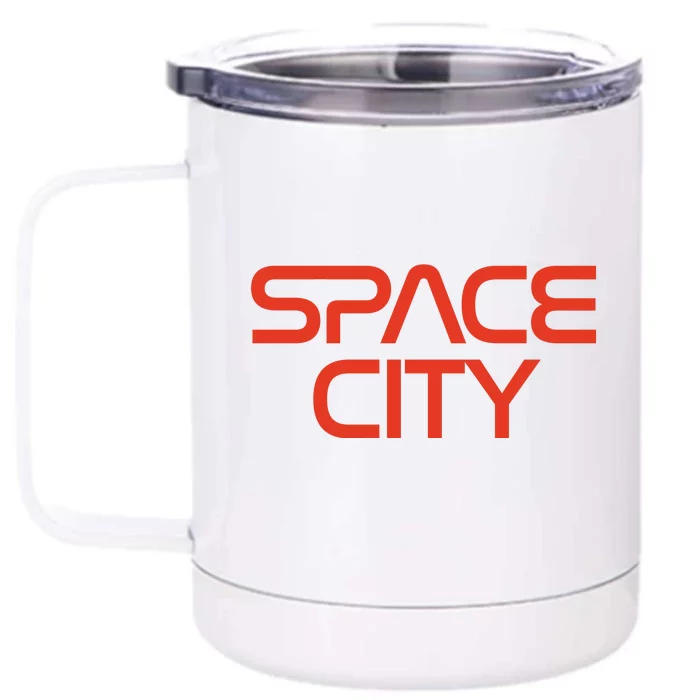 Houston Space City, Houston Baseball Front & Back 12oz Stainless Steel Tumbler Cup