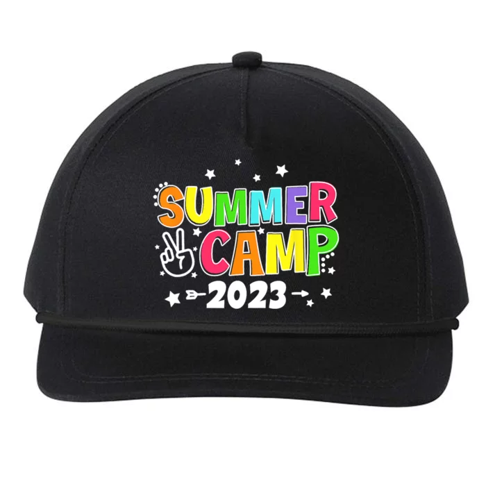 Happy Summer Camp Love Outdoor Activities For Girls Snapback Five-Panel Rope Hat