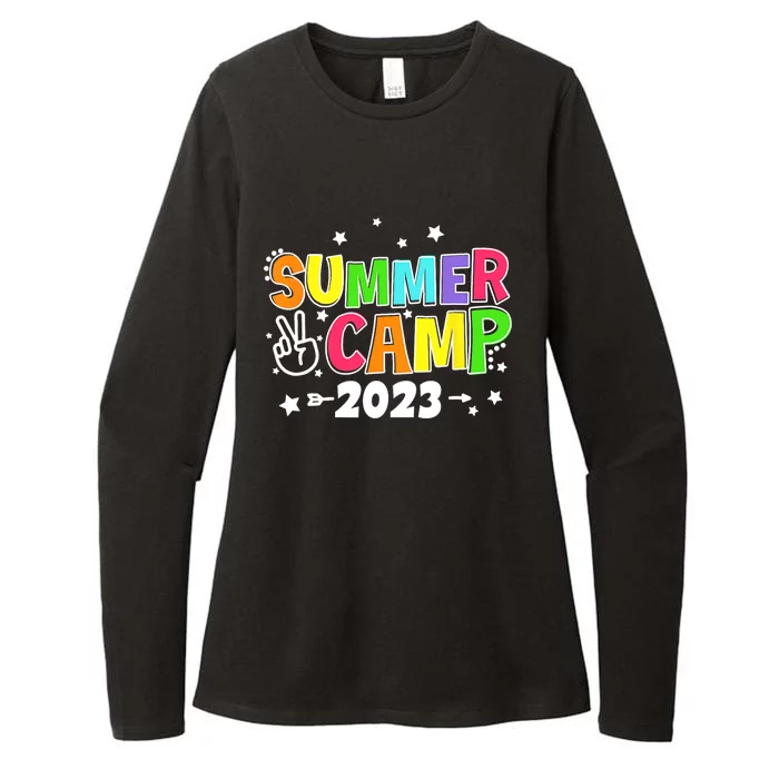 Happy Summer Camp Love Outdoor Activities For Girls Womens CVC Long Sleeve Shirt