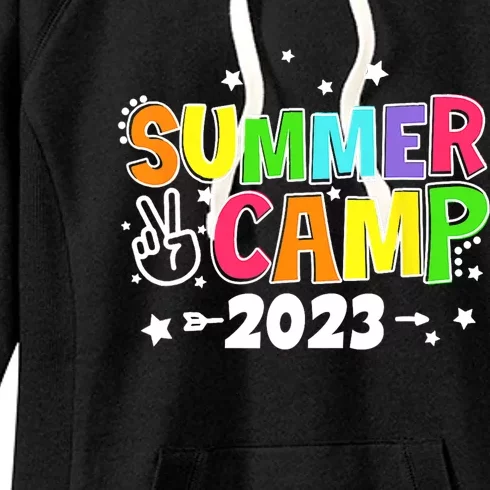 Happy Summer Camp Love Outdoor Activities For Girls Women's Fleece Hoodie