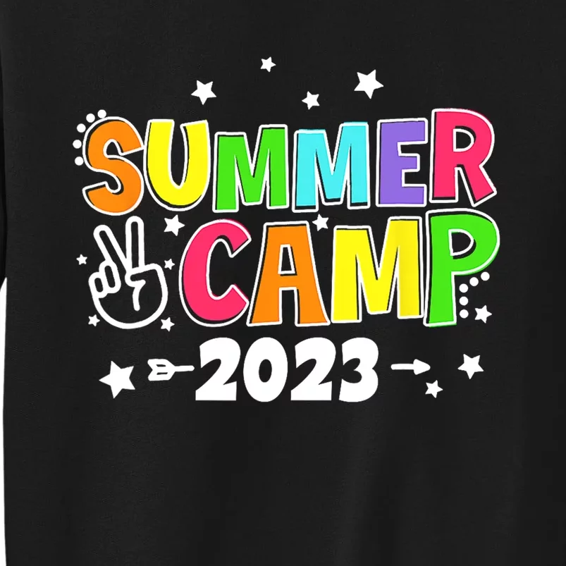 Happy Summer Camp Love Outdoor Activities For Girls Tall Sweatshirt