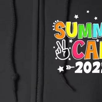 Happy Summer Camp Love Outdoor Activities For Girls Full Zip Hoodie