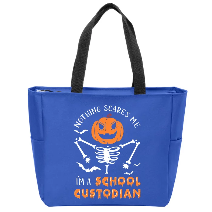 Halloween School Custodian Meaningful Gift Zip Tote Bag