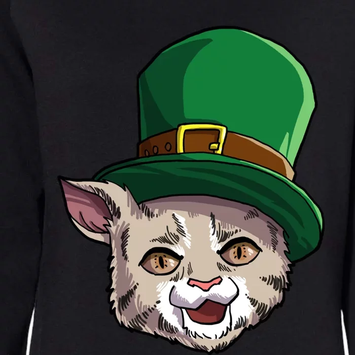 Happy Saint Catty's Day Irish Cat Leprechaun St Patricks Day Great Gift Womens California Wash Sweatshirt