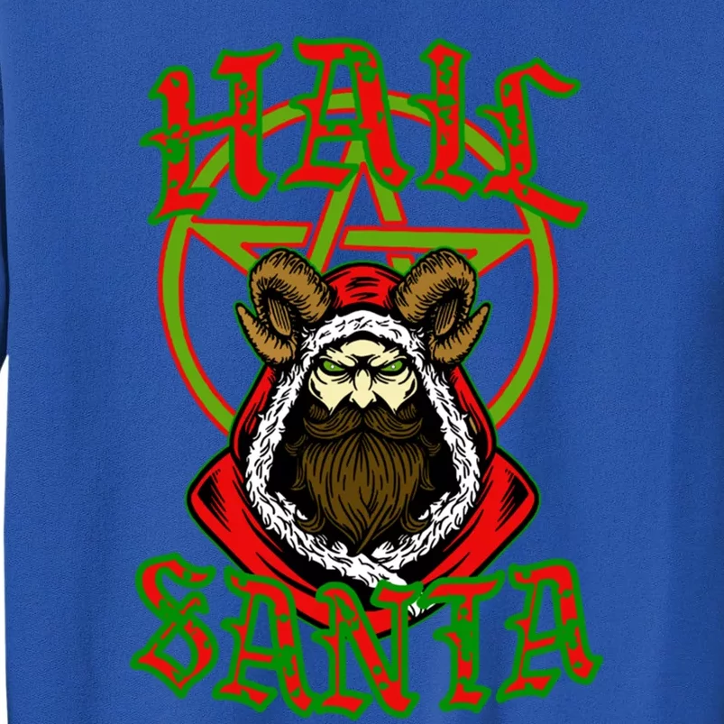 Hail Santa Christmas Funny Santa Rock Metal Lovers Gift Sweatshirt