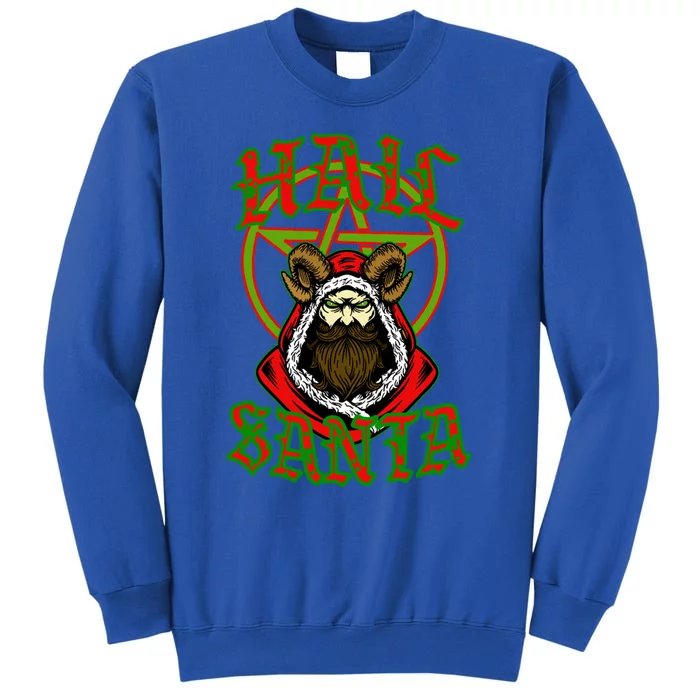 Hail Santa Christmas Funny Santa Rock Metal Lovers Gift Sweatshirt