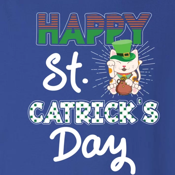 Happy St Catrick's Day Saint Patrick's Adorable Kitty Lover Cute Gift Toddler Long Sleeve Shirt