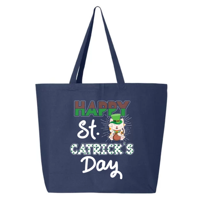 Happy St Catrick's Day Saint Patrick's Adorable Kitty Lover Cute Gift 25L Jumbo Tote