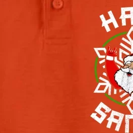 Hail Santa Christmas Funny Sleigher Rock And Roll Heavy Metal Gift Dry Zone Grid Performance Polo