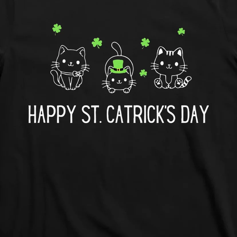 Happy St. Catrick's Day Saint Patrick's Day Cat T-Shirt