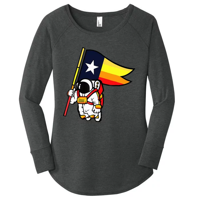 Houston Space City Astronaut Women's Perfect Tri Tunic Long Sleeve Shirt