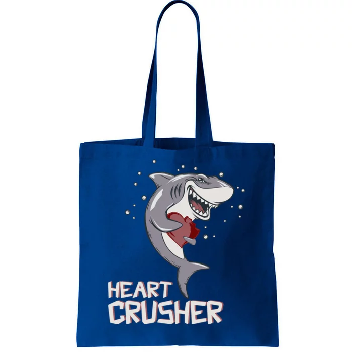 Heart Shark Crusher Valentines Day Cute Vgiftday Gift Tote Bag