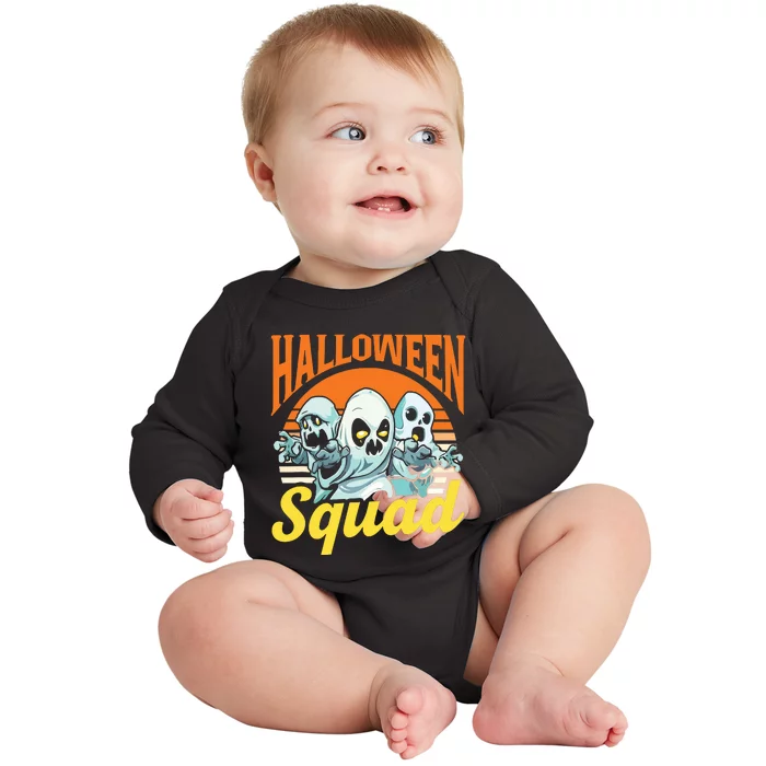 Halloween Squad Cute Costume Scary Halloween Baby Long Sleeve Bodysuit