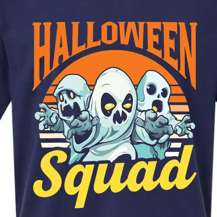 Halloween Squad Cute Costume Scary Halloween Sueded Cloud Jersey T-Shirt