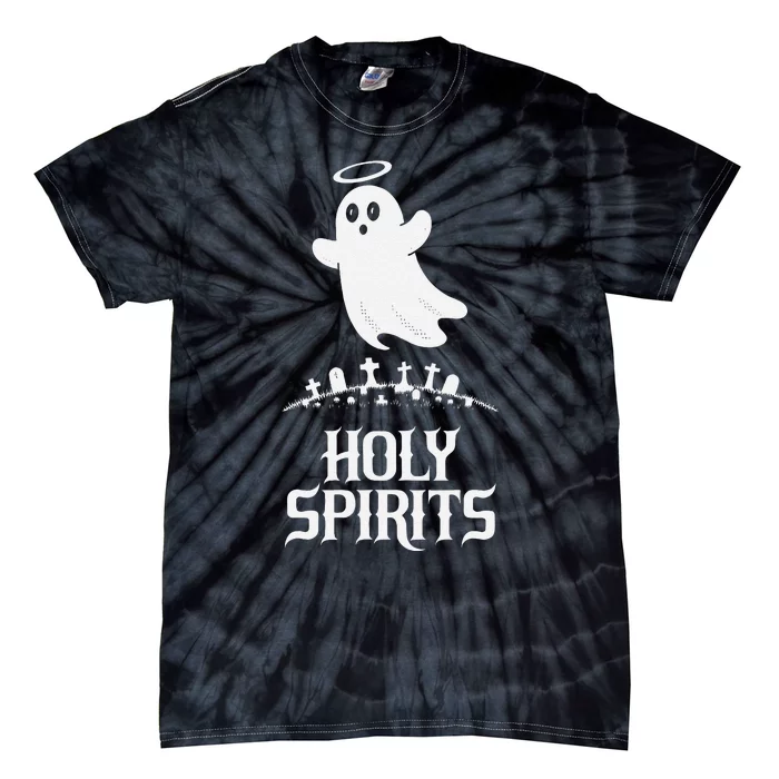 Holy Spirits Cute Ghost Design For Halloween Fun Tie-Dye T-Shirt