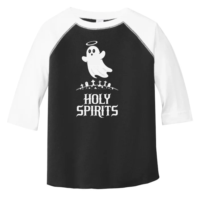 Holy Spirits Cute Ghost Design For Halloween Fun Toddler Fine Jersey T-Shirt