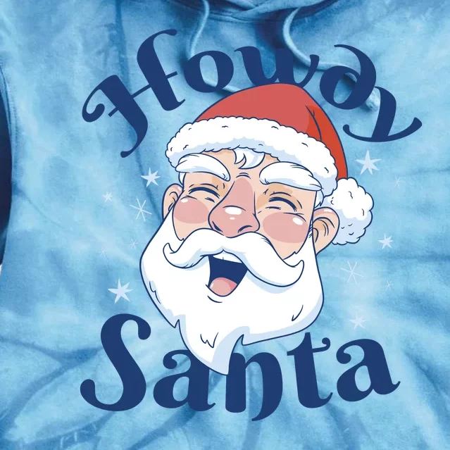 Howdy Santa Christmas Tie Dye Hoodie