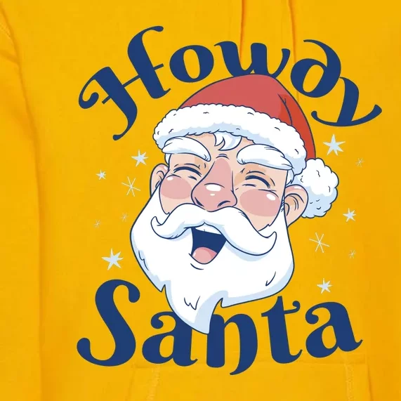 Howdy Santa Christmas Premium Hoodie