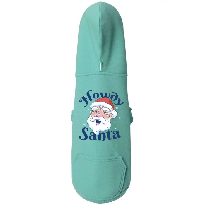 Howdy Santa Christmas Doggie 3-End Fleece Hoodie