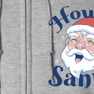 Howdy Santa Christmas Full Zip Hoodie