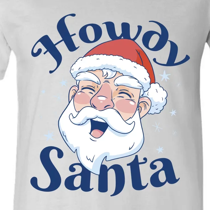 Howdy Santa Christmas V-Neck T-Shirt