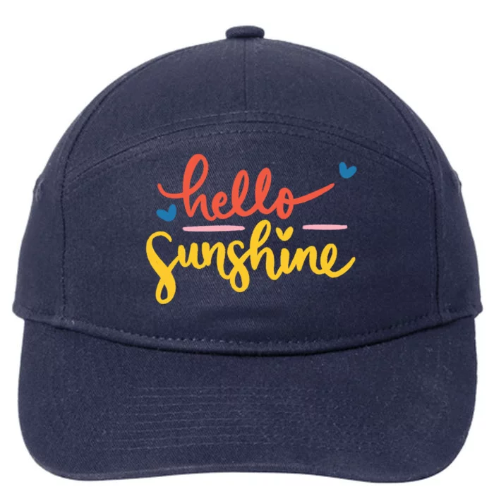 Hello Sunshine Cute Gift 7-Panel Snapback Hat