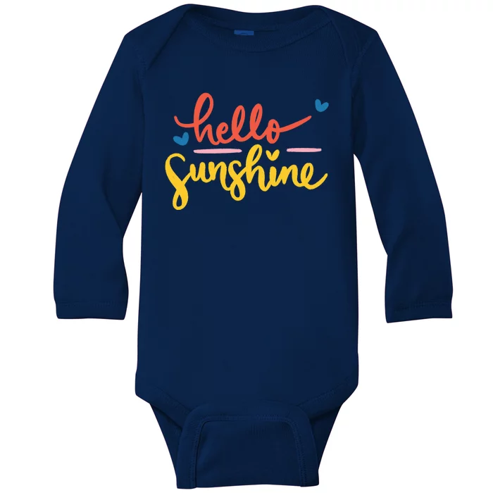 Hello Sunshine Cute Gift Baby Long Sleeve Bodysuit