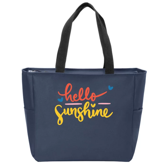 Hello Sunshine Cute Gift Zip Tote Bag