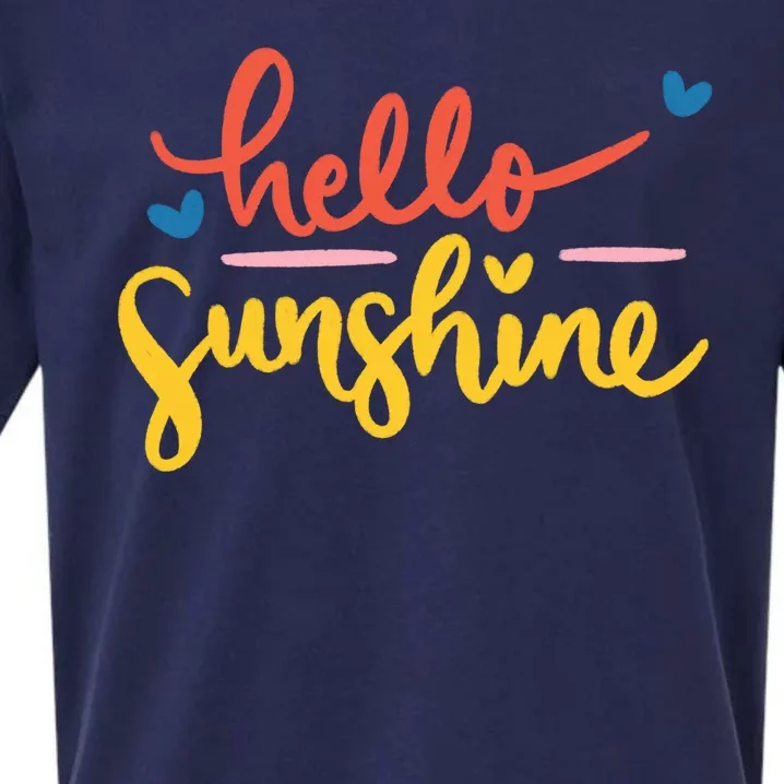 Hello Sunshine Cute Gift Sueded Cloud Jersey T-Shirt