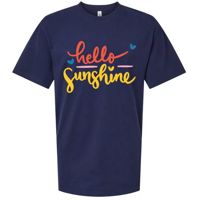 Hello Sunshine Cute Gift Sueded Cloud Jersey T-Shirt