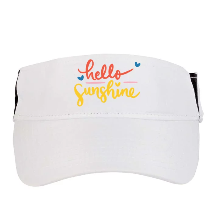 Hello Sunshine Cute Gift Adult Drive Performance Visor