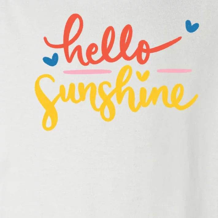 Hello Sunshine Cute Gift Toddler Long Sleeve Shirt