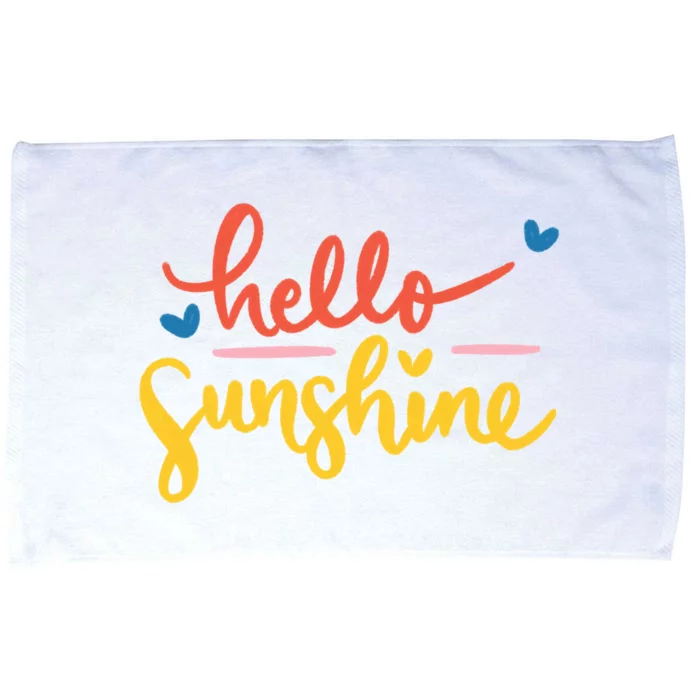 Hello Sunshine Cute Gift Microfiber Hand Towel