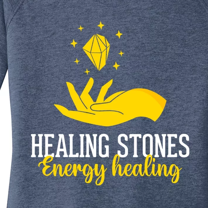 Healing Stones Chakra Chakra Life Tree Chakra Medicine Gift Women's Perfect Tri Tunic Long Sleeve Shirt