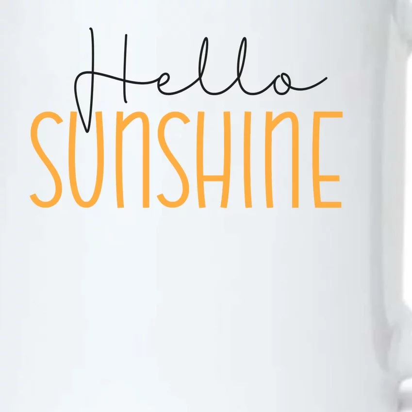 Hello Sunshine Cute Gift Black Color Changing Mug